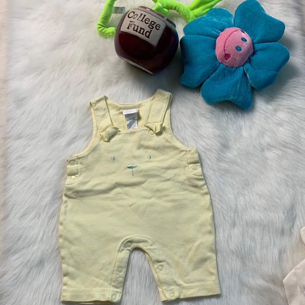 Carter's Soft Yellow Baby Overalls